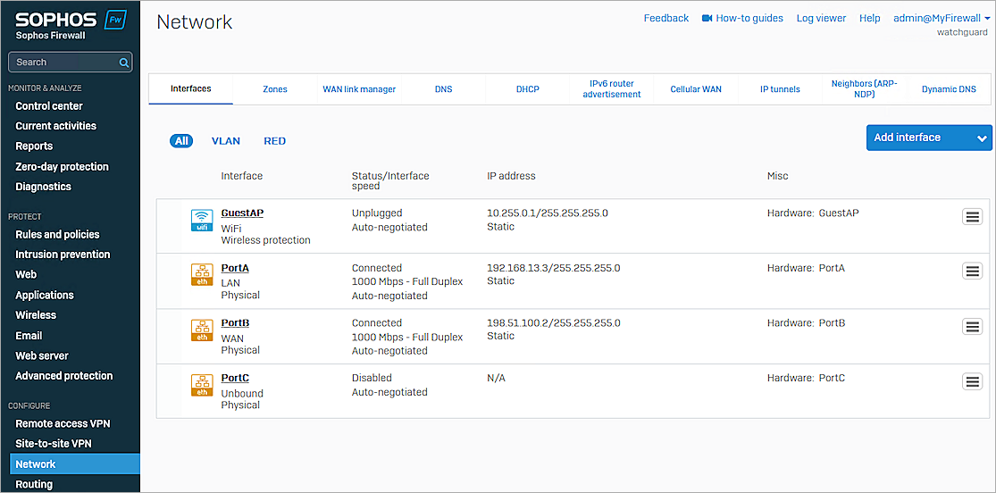 Screenshot of Sophos, Sophos_001